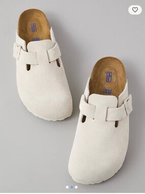 Birkenstock Women's Boston Soft Footbed Clog- White